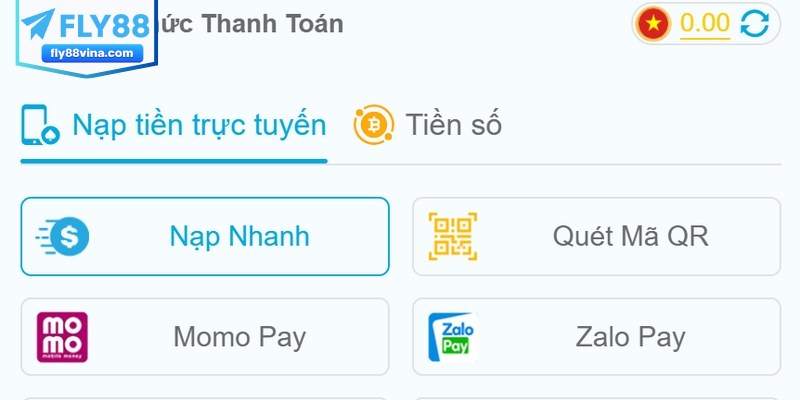 Người chơi chọn ngân hàng và nhập các thông tin liên quan 